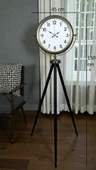 Eskitme Tripod Ayaklı Dekoratif Saat thumbnail 5