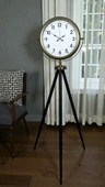 Eskitme Tripod Ayaklı Dekoratif Saat thumbnail 1