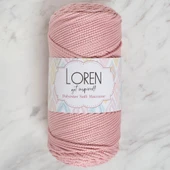 Loren Polyester Soft Macrame Pembe El Örgü İpi - LM042 - 34446 thumbnail 3