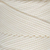 Loren Polyester Soft Macrame Krem El Örgü İpi - LM003 - 34427 thumbnail 2