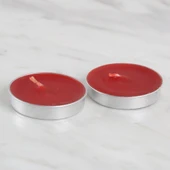 Loren 2'li Tealight Mum Kırmızı thumbnail 3