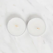 Loren 2'li Tealight Mum Beyaz thumbnail 2