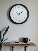 Pure Time Black 40 Cm Metal Duvar Saati thumbnail 1