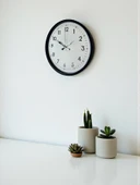 36 Cm Siyah Dekoratif Duvar Saati thumbnail 3