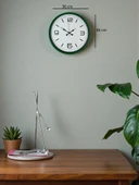 36 Cm Yeşil Modern Dekoratif Duvar Saati thumbnail 5