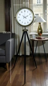 Klasik Eskitme Tripod Ayaklı Saat thumbnail 5
