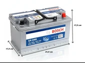 Bosch S4 046 12 V 80 Ah Akü thumbnail 2