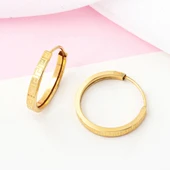 Versage 14 Ayar Altın Küpe 3 cm. Çaplı thumbnail 4