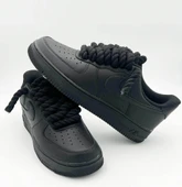 Black Nike Air Force 1 Rope Laces thumbnail 3