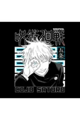 fame-stoned Jujutsu Kaisen Satoru Gojo Anime Baskılı Unisex %100 Pamuk Bisiklet Yaka Siyah Sweatshirt thumbnail 2