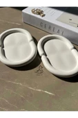 Bulut Görünümlü Oval Dekoratif Tabak 4’lü thumbnail 2