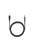 Aux - USB-C Ses Kablosu 100cm Siyah thumbnail 2