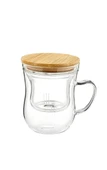 Brew Süzgeçli Cam Çay Bardağı 400ml B6068 thumbnail 1
