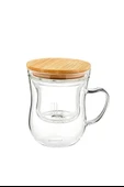 Brew Süzgeçli Cam Çay Bardağı 400ml B6068 thumbnail 4
