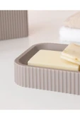 Kelly 3'lü Banyo Seti - Açık Kahve thumbnail 4
