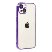 Apple İphone 15 Razer Lensli Silikon - Mor thumbnail 1