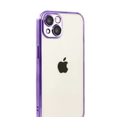 Apple İphone 15 Razer Lensli Silikon - Mor thumbnail 2