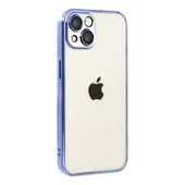 Apple İphone 15 Razer Lensli Silikon - Açık Mavi thumbnail 1