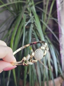 14K GOLD TEK TOP KELEPÇE thumbnail 2