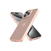 İphone 14 Pro Max Kılıf Elegant Kapak - Pudra thumbnail 1