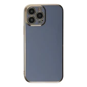 İphone 15 Pro Max Kılıf Volet Silikon - Mavi thumbnail 1