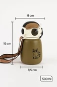 Coolpet Şapkalı Çelik Termos 500 ML - Pembe thumbnail 3
