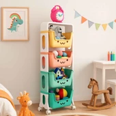 Candy 4 Katlı Sepetli Oyuncak Dolabı thumbnail 2