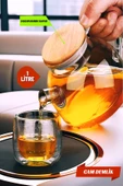 Bambu Kapaklı Demlik 1000 ml thumbnail 1