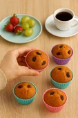 Pratik Silikon Muffin Kalıbı - 6’lı Set thumbnail 2