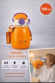 Coolpet Şapkalı Çelik Termos 500 ML - Turuncu thumbnail 1