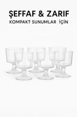 6 Adet Şık Ayaklı 50 ML Tekila & Tatlı Bardağı thumbnail 4