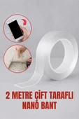 2 Metre Çift Taraflı NanoFix Şeffaf Güçlü Bant thumbnail 1