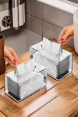 2'li Set Clear Peçete Organizeri thumbnail 2