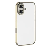 Apple İphone 17 Razer Lensli Silikon - Gold thumbnail 3