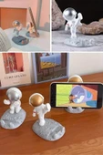 Mini Astronot Model Telefon ve Tablet Tutucu Standı thumbnail 1