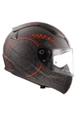 LS2 RAPID 2 TAKAROA MAT SİYAH-KIRMIZI KASK thumbnail 2