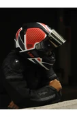 LS2 RAPID 2 GRID MAT BEYAZ-KIRMIZI KASK thumbnail 7