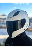LS2 Rapid 2 Beyaz Kask Siyah Vizörlü thumbnail 3