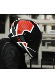 LS2 RAPID 2 GRID MAT BEYAZ-KIRMIZI KASK thumbnail 3