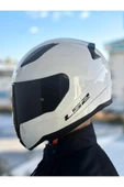 LS2 Rapid 2 Beyaz Kask Siyah Vizörlü thumbnail 1