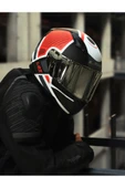 LS2 RAPID 2 GRID MAT BEYAZ-KIRMIZI KASK thumbnail 2