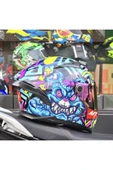 MT Helmets Braker Sv Crazy Teddy kask(+1 şeffaf vizör) thumbnail 3
