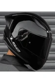 LS2 RAPID 2 RACE PARLAK SİYAH KASK thumbnail 1