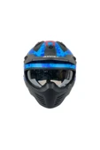 Sway SW X2 TOKYO TROOPER Blue Red Moduler Kask thumbnail 3