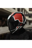 LS2 RAPID 2 GRID MAT BEYAZ-KIRMIZI KASK thumbnail 6