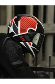 LS2 RAPID 2 GRID MAT BEYAZ-KIRMIZI KASK thumbnail 6