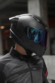 LS2 Rapıd 2 Race Takaroa Mat Siyah Kask + Spoiler thumbnail 5