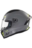 MT Helmets MT Stınger 2 Solıd A12 Parlak Gri Kapalı Kask thumbnail 5