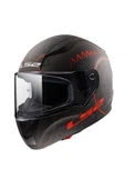 LS2 RAPID 2 TAKAROA MAT SİYAH-KIRMIZI KASK thumbnail 1