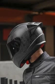 LS2 Rapıd 2 Race Takaroa Mat Siyah Kask thumbnail 3